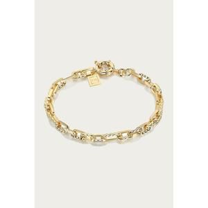 NEW F+H STUDIOS ramones hammered chain anklet in gold